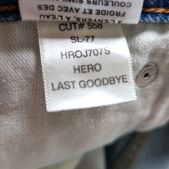 SLVERLAKE Hero Last Goodbye High Waist Ankle Blue Jeans Raw Hem Womens Size 27 - Picture 10 of 14